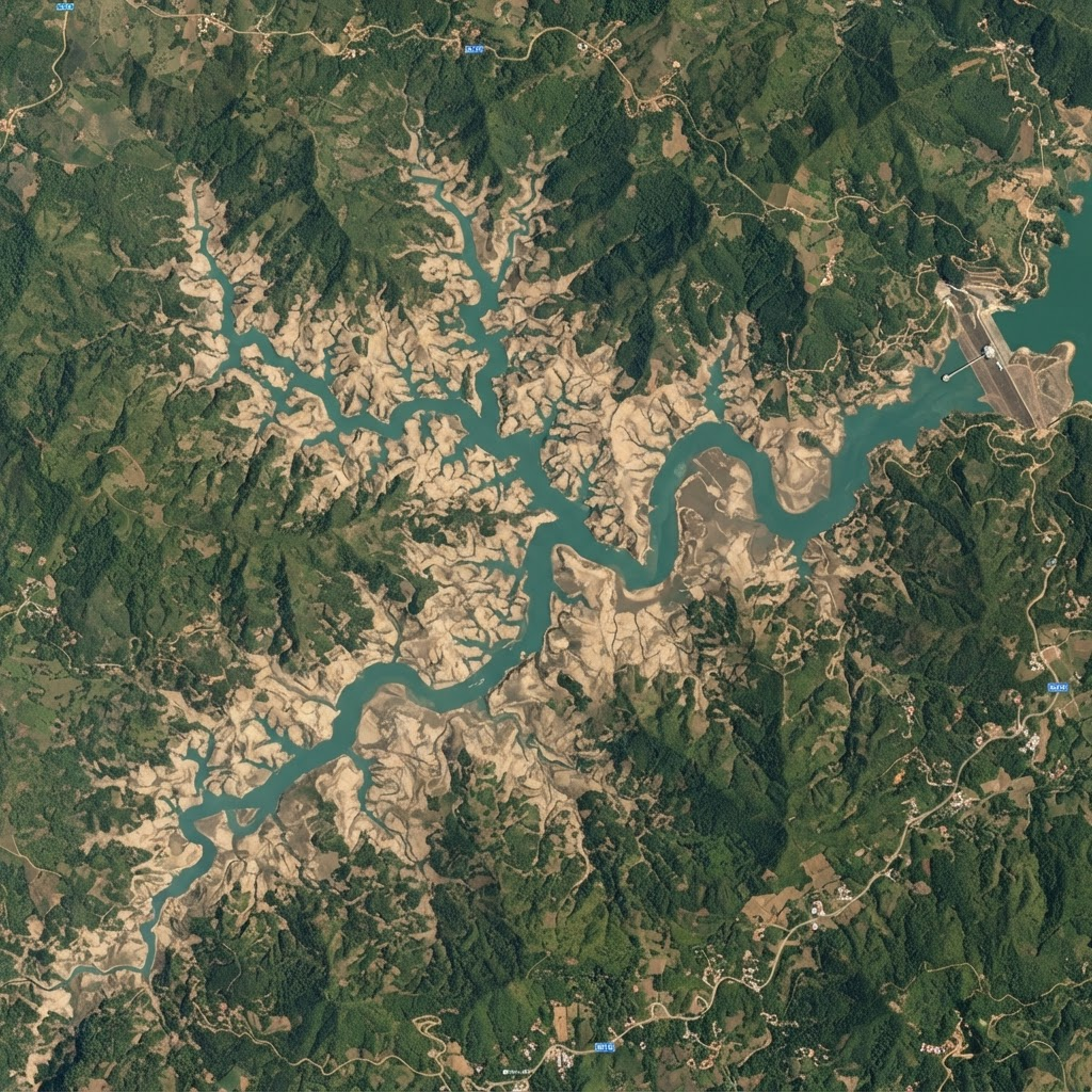 Sentinel-2 true-color scene of the An Khe reservoir, 2020_05