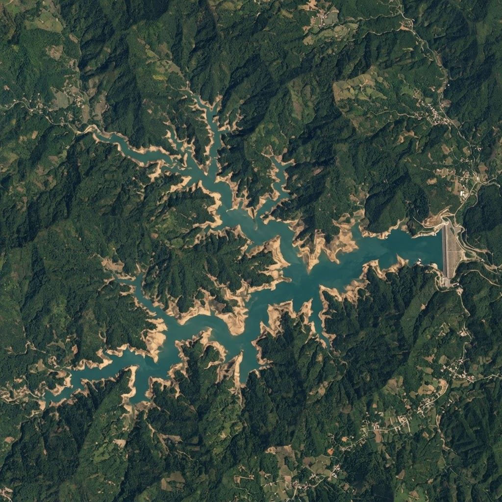 Sentinel-2 true-color scene of the An Khe reservoir, 2022_03